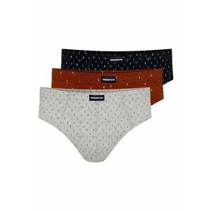 Chiloti barbati Classic set de 3 perechi negru - rosu - gri XXL - Multicolor imagine
