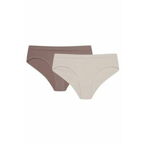 Chiloti tip figi Bait set de 2 perechi bronz - bej - Multicolor imagine
