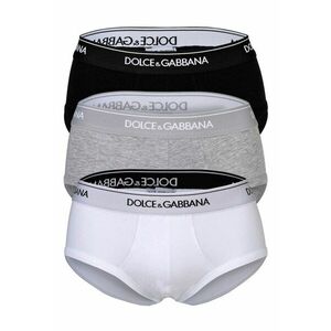 Set de chiloti cu logo - 3 perechi - Alb/Negru/Gri imagine