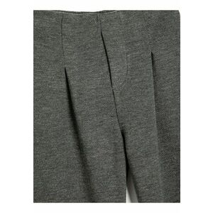 Pantaloni cu talie elastica pe partea din spate - Gri antracit imagine