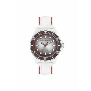 Ceas barbatesc MXG1114 - 43mm - alb - curea din otel - rezistent la apa 5 ATM imagine