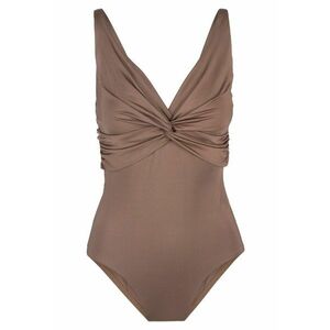 Costum de baie intreg cu detaliu rasucit 31375 - Maro imagine