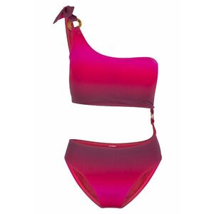 Costum de baie intreg cu aspect in degrade 31387 - Rosu/Roz deschis imagine
