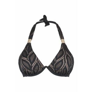 Sutien triunghiular cu sustinere metalica 31483 - Negru imagine