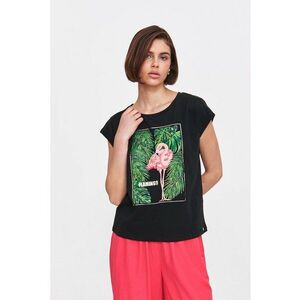 Tricou cu decolteu rotund - Negru imagine