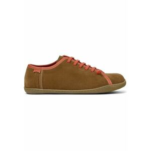 Pantofi sport din piele intoarsa cu sireturi elastice G3D Peu Cami Twins - Maro imagine