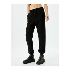 Pantaloni jogger din bumbac - Negru imagine