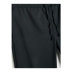 Pantaloni conici cu snur - Bleumarin imagine