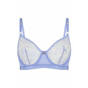 Sutien cu cupe de dantela - Albastru imagine