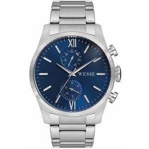 Ceas barbatesc WWG205305 - curea din otel - 46mm - albastru/argintiu - rezistent la apa 5 ATM imagine