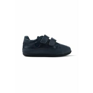 Pantofi sport de piele cu velcro - Bleumarin imagine