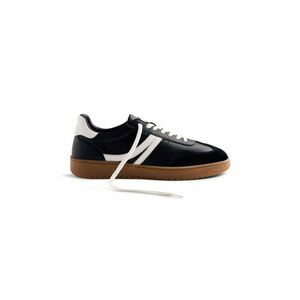 Pantofi sport de piele si piele intoarsa Denninson - Negru imagine