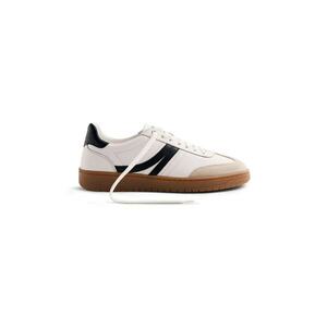 Pantofi sport de piele si piele intoarsa Denninson - Alb imagine