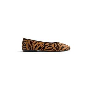 Balerini cu animal print - Maro imagine