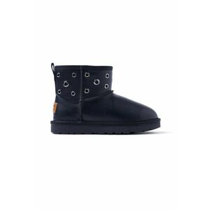 Ghete de piele ecologica Eyelet Australian - Negru imagine