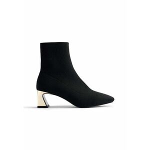 Botine cu model trioctat in partea superioara Kaleva - Negru imagine