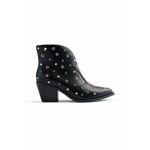 Ghete cowboy de piele ecologica - Negru imagine