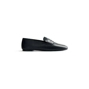 Pantofi loafer de piele Basset - Negru imagine