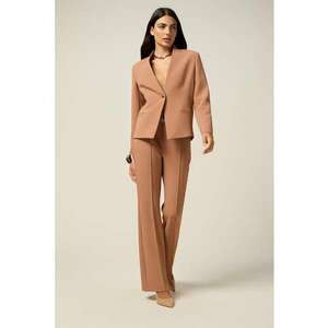 Pantaloni cu talie medie - Caramel imagine
