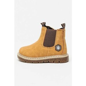 Ghete Chelsea de piele ecologica - Maro camel imagine