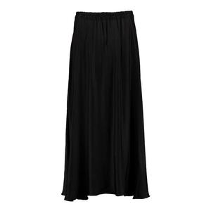 Fusta cu model uni si talie elastica - Negru imagine