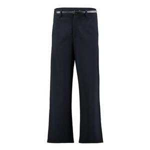 Pantaloni evazati cu model uni - Albastru ultramarin imagine