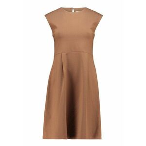 Rochie midi cu model uni - Maro camel imagine