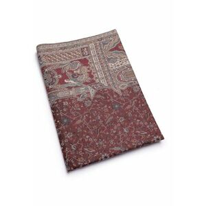 Esarfa cu model si terminatii nefinisate - Multicolor imagine