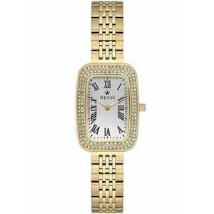 Ceas de dama WWL113802 - carcasa de 33 mm - curea din otel - 3 ATM - auriu - Gold imagine