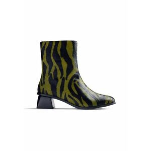 Ghete cu animal print - Negru/Verde masliniu imagine