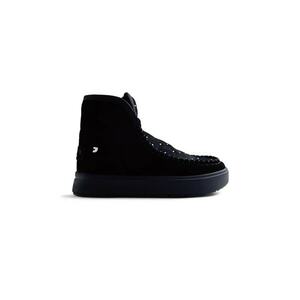 Ghete din piele intoarsa - Negru imagine