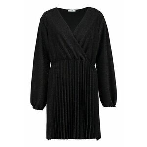 Dresses - Rochie cu decolteu in V si pliuri - Negru imagine