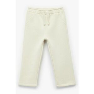Pantaloni drepti cu snur - Bej deschis imagine
