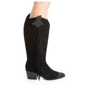 Ciocate Marshall piele intoarsa neagra cu garnituri texturate imagine