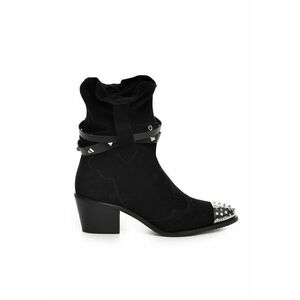 Botine cowboy din piele intoarsa - decorate cu tinte metalice Sesame imagine