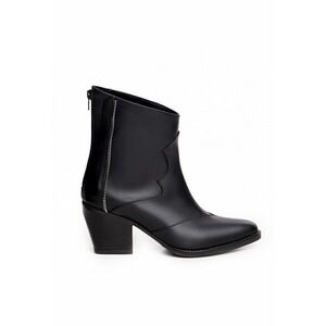 Ciocate Cressida din piele neagra cu accesoriu fermoar imagine