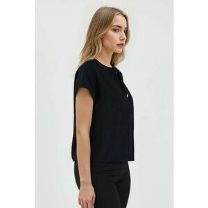 Bluza cu maneci scurte - Negru imagine