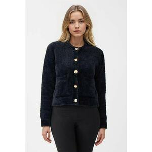 Cardigan cu nasturi - Negru imagine