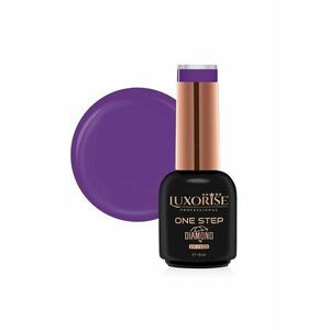 Oja Semipermanenta One Step Diamond Plum Noir 10ml - imagine