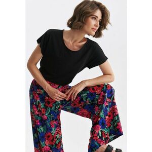 Tricou din bumbac cu decolteu rotund - Negru imagine