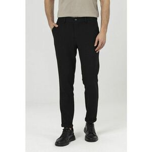 Pantaloni chino uni - Negru imagine