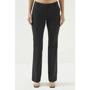 Pantaloni bootcut cu talie medie - Negru imagine