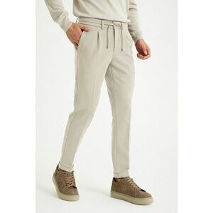 Pantaloni jogger cu croiala conica - Bej imagine