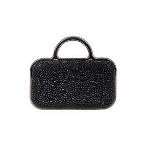Geanta minaudiere cu maner - Negru imagine