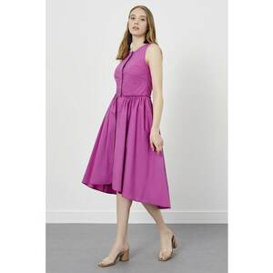 Rochie evazata fara maneci - Violet imagine