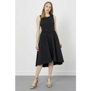 Rochie-camasa fara maneci - Negru imagine
