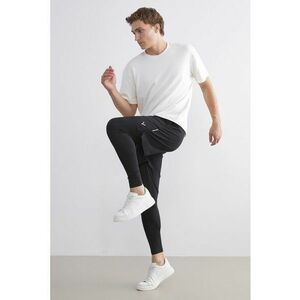 Pantaloni scurti cu buzunare laterale - Negru imagine