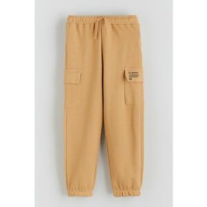 Pantaloni cargo din pique - Portocaliu persan imagine