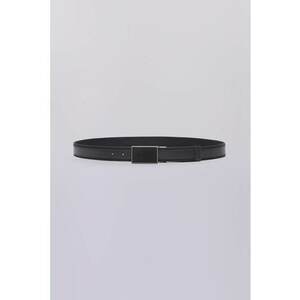 Curea din piele cu catarama cu nit si garnituri din material sintetic - Negru imagine