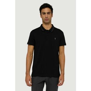 Tricou polo din bumbac - Negru imagine